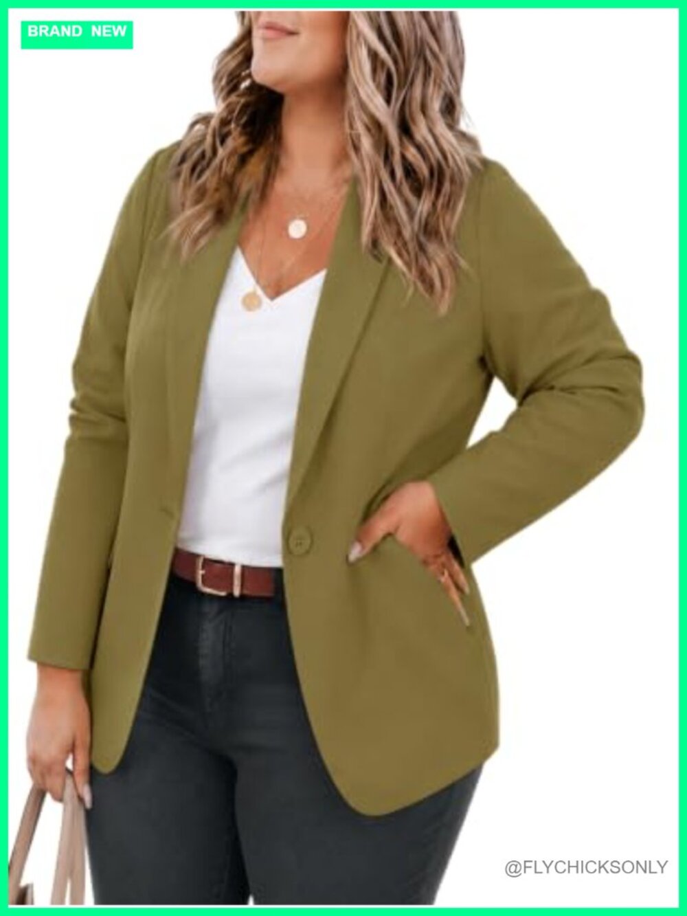 Plus Size Casual Blazer Lapel Long Sleeve Suit Jacket for Business